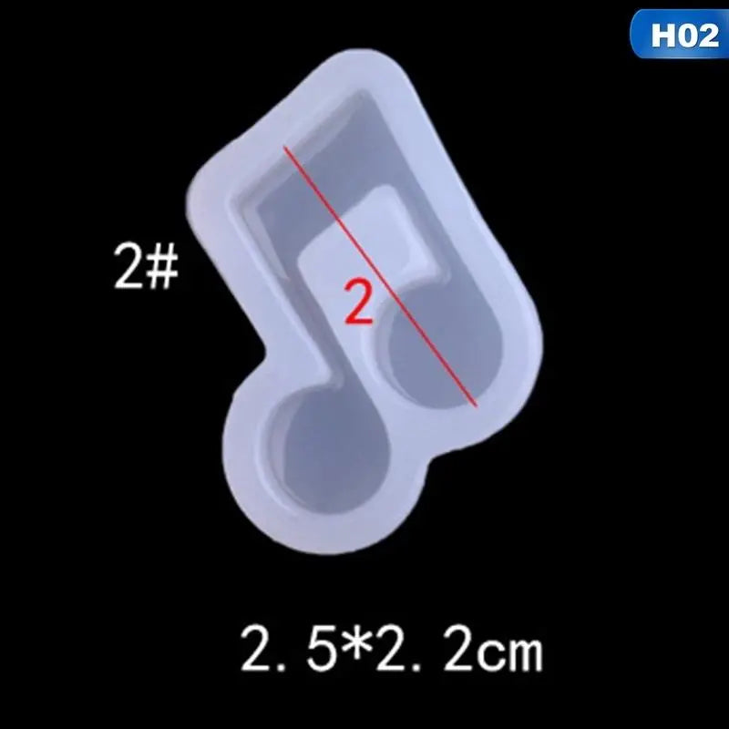 1pc Musical Note Silicone Mold Music Symbol Fondant Chocolate Sugarcraft Mould Cake Decorating Tools Baking Accessories