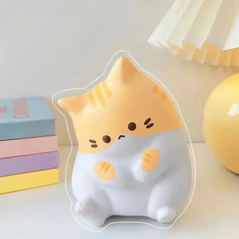 1Pc Adorable Cartoon Cat Squeeze Toys for Kids Adult Soft Pinch PU Slow Rebound Balls Pop Fidget Toys Halloween Christmas Gifts