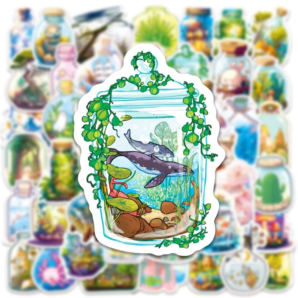 10/30/50pcs Cartoon Magic Potion Bottle Graffiti Stickers Decals Laptop Suitcase Phone Notebook Guitar Decoration Sticker Toys