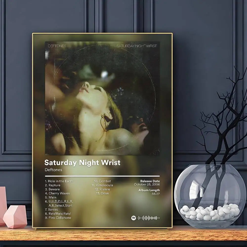 D-Deftones Private Music Poster HD Art Sticky Wall Waterproof Home Living Room Bar Decoration