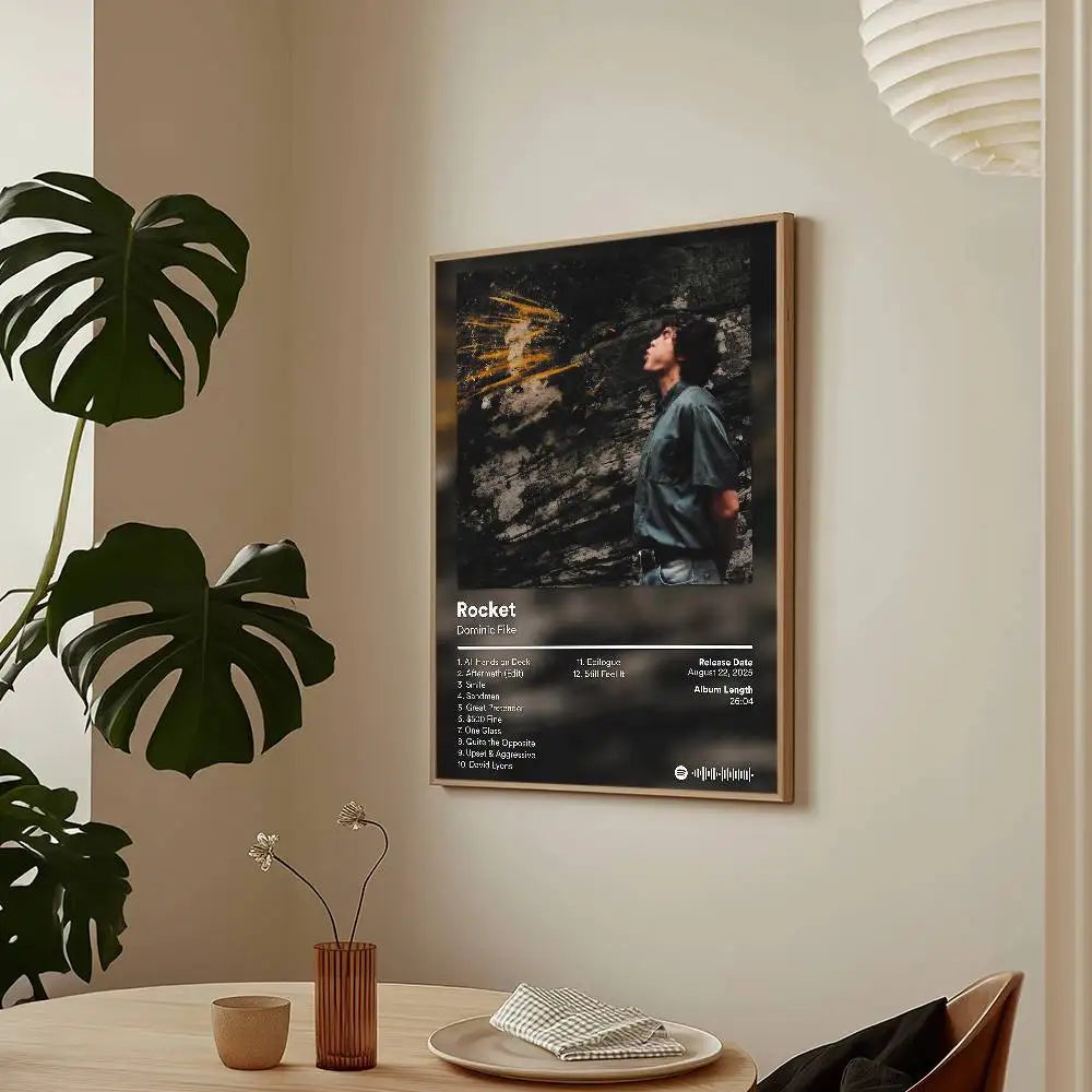Singer Dominic Fike Rocket Poster HD Art Sticky Wall Waterproof Home Living Room Bar Decoration