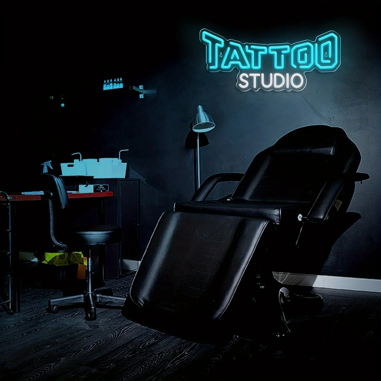 Tattoo Studio Neon Sign Blue White Glow Professional Led Light for Tattoo Shop Bar Club Home Wall Decor Custom Business Sign Art
