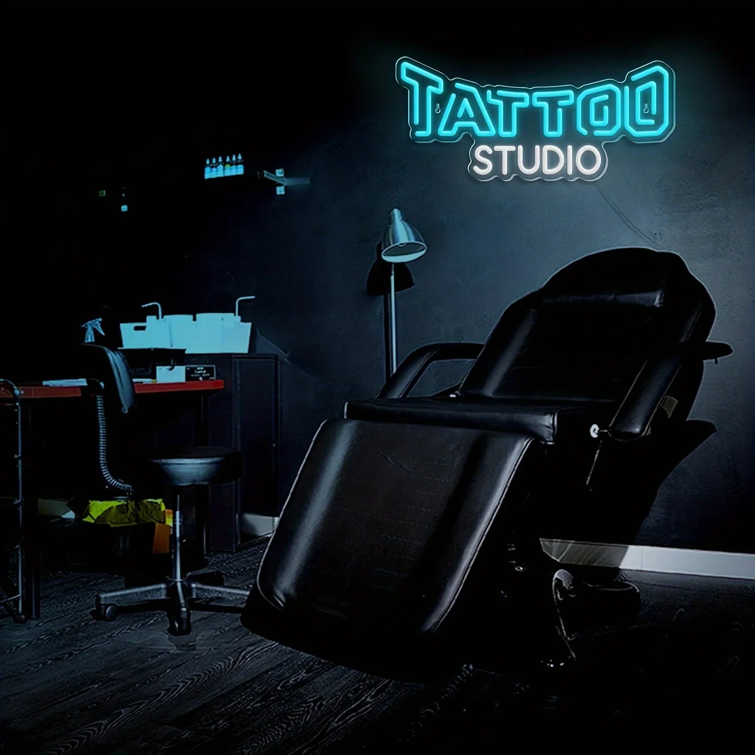 Tattoo Studio Neon Sign Blue White Glow Professional Led Light for Tattoo Shop Bar Club Home Wall Decor Custom Business Sign Art