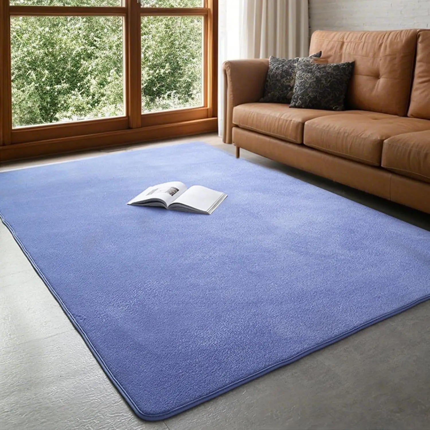 VIKAMA Coral rugs, non-slip low ammunition bedroom living room floor heating in children's room dorm, home decor, electric hot carpet