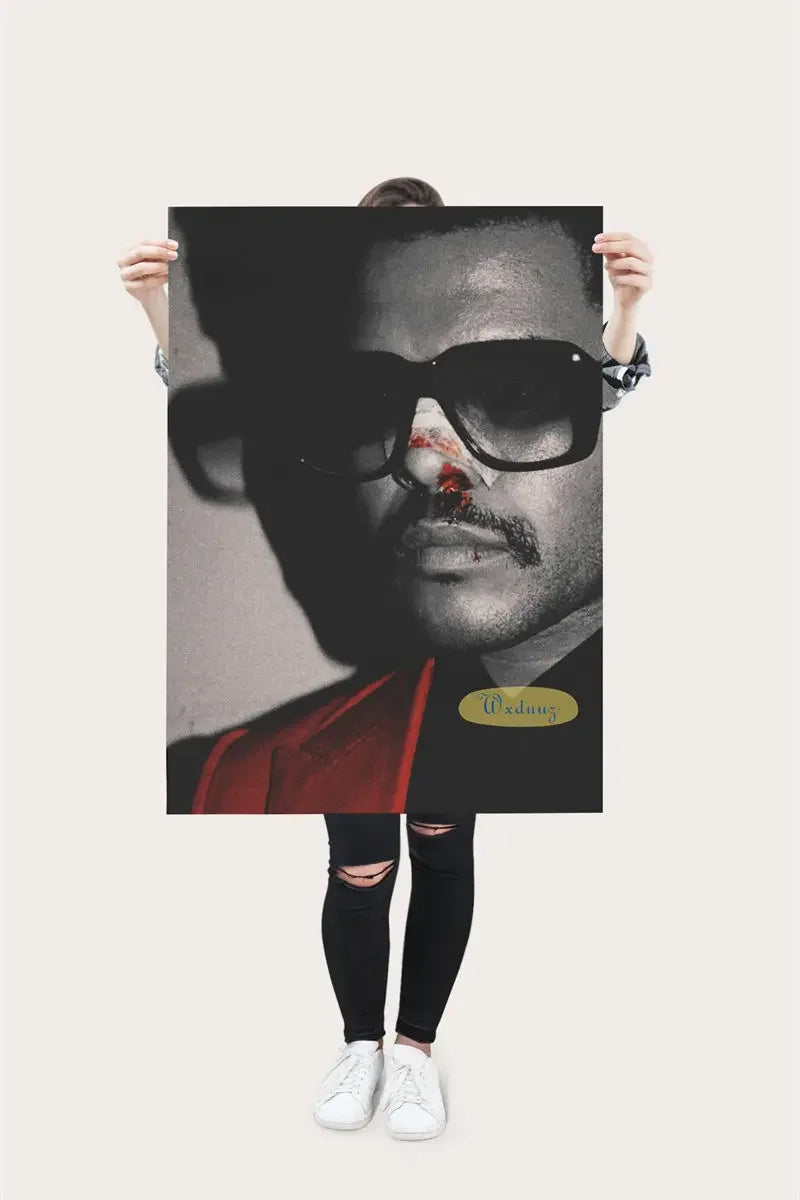 The Weeknd Poster Music Album Pop Rap Hip Hop Singer Life Photos Room Living Canvas Painting Print Wall Art Home Decor Pictures