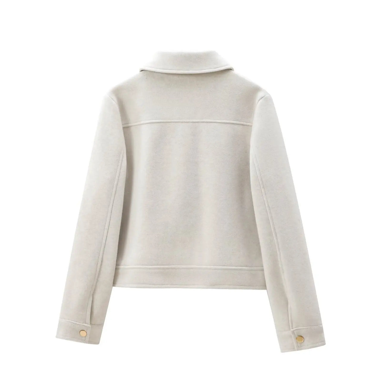 Women's Zipper Jacket Coat New Winter Long Sleeve Pocket Outerwear Coat Short Street Elegant Women's Jacket