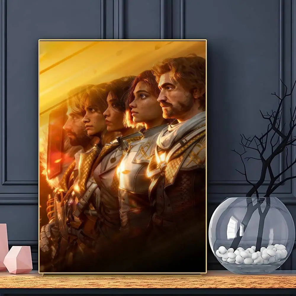 C-Clair O-Obscur E-Expedition 33 Poster Sticky Wall Art Printing Waterproof Home Living Bed Room Bar Aesthetic Decor