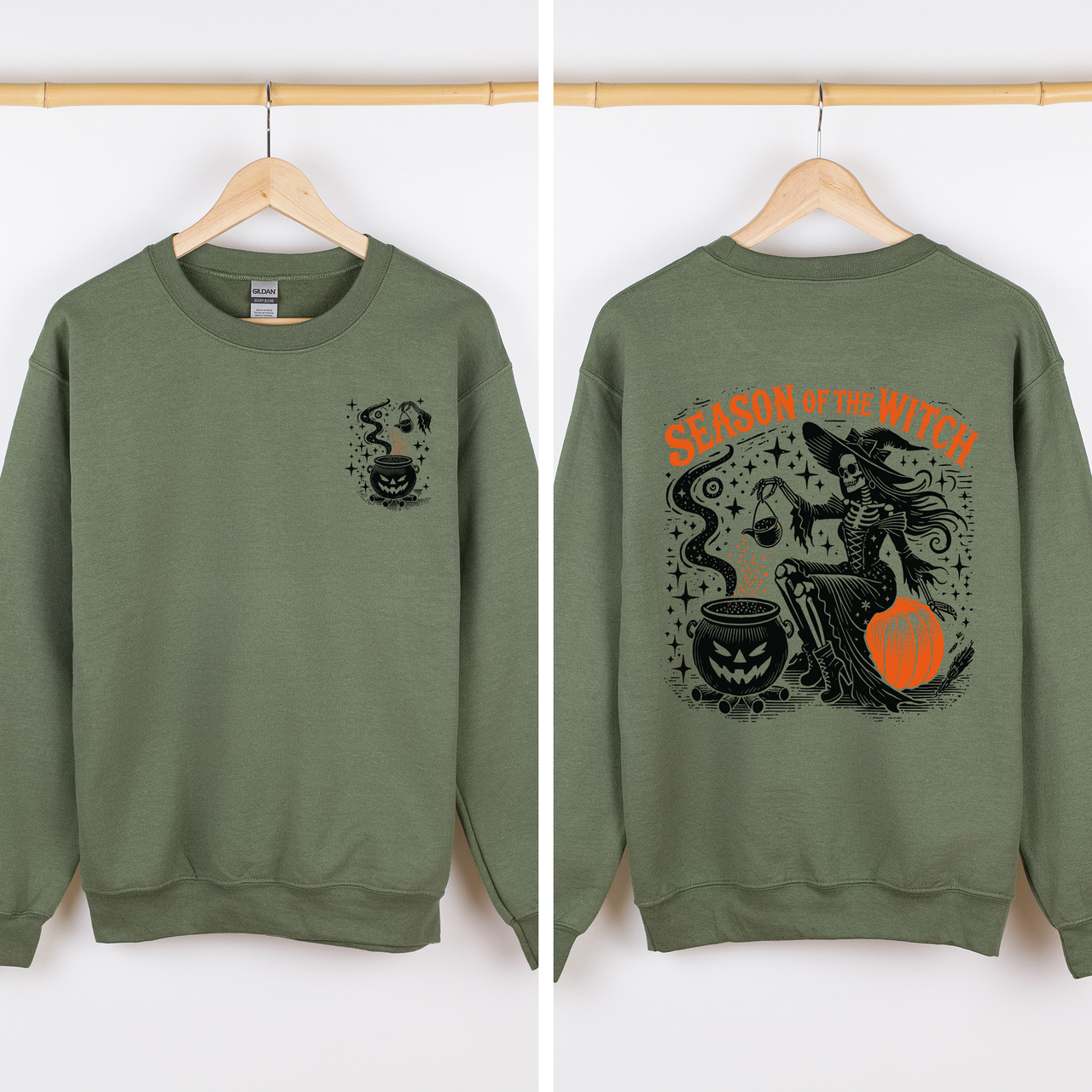 Season Of The Witch Night Of Horrors Vintage Halloween Limited Edition Sweatshirt