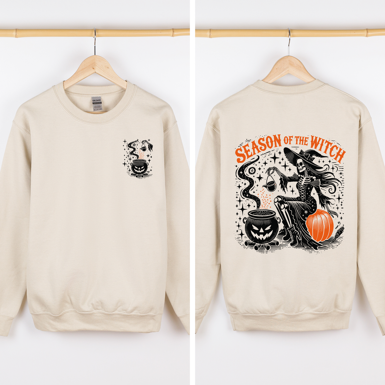 Season Of The Witch Night Of Horrors Vintage Halloween Limited Edition Sweatshirt