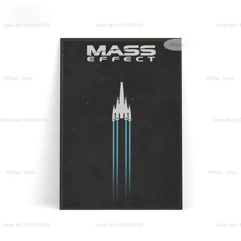 NT1464 Mass Effect Poster Minimalist Classic Game Gift Posters And Prints Wall Art Picture Canvas Painting For Home Room Decor