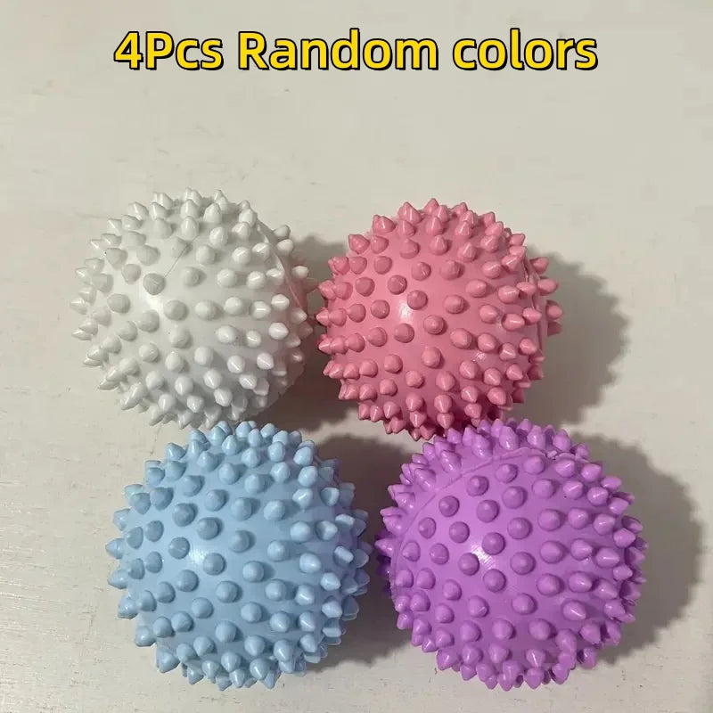 4/8/12Pcs Reusable Laundry Balls Gentle Cleaning Removes Dirt Hair Softens Clothes Prevents Tangling Durable PVC Mixed Colors