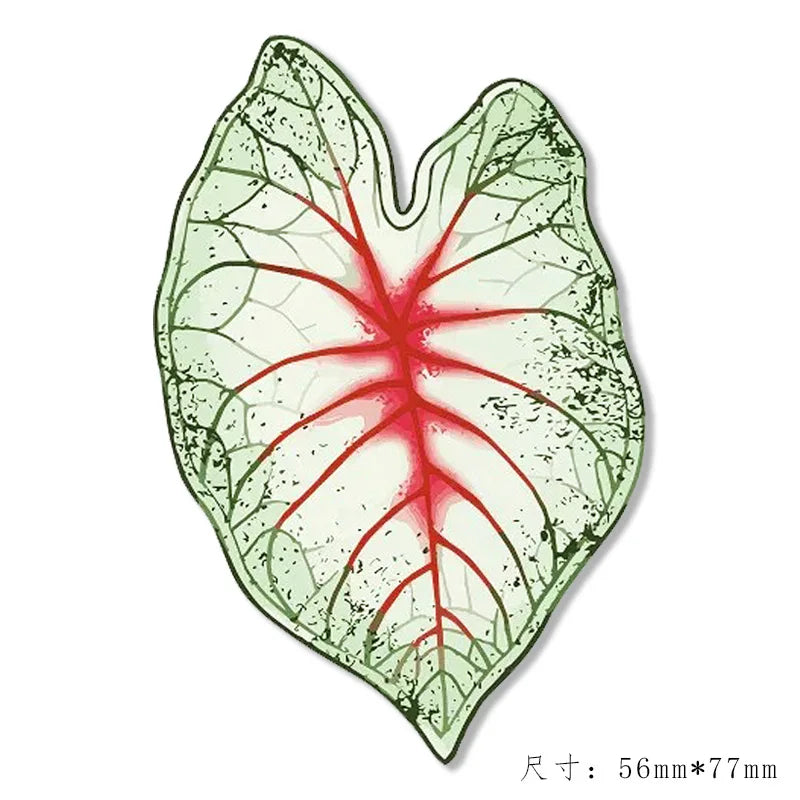 Simulated Plant Mushroom Magnetic Refrigerator Sticker Creative Gift Simulated Leaf Flat Refrigerator Sticker Home Decoration