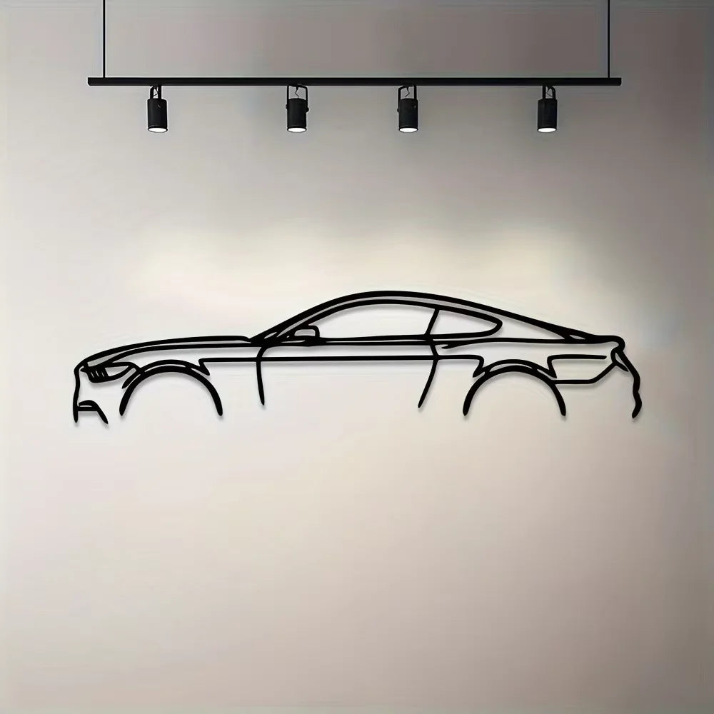 Decorative Hot Border Metal Line Art Designed Specifically for Passionate Automotive Aficionados Looking To Create Wall Displays