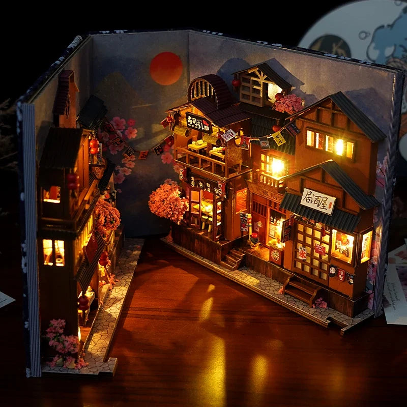 1pc,DIY Book Nook Kit,Assembly Model Kit,Bookshelf Decor,Home Decor Micro Model,The perfect gift for teenagers and adults