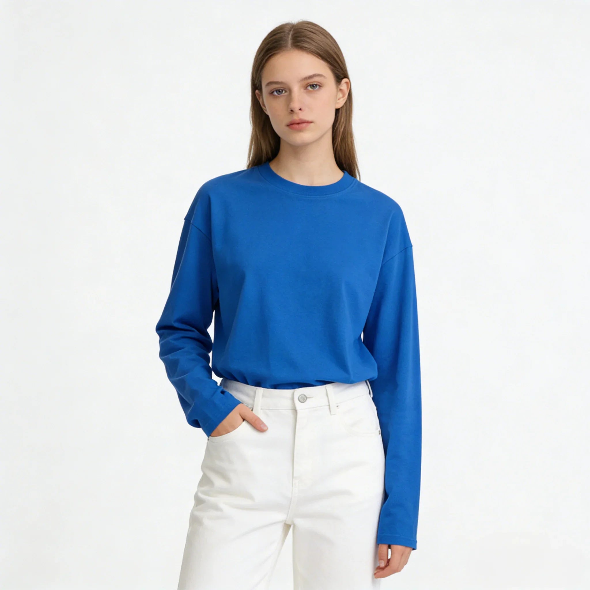 LEGIBLE 2026 Spring Autumn Long Sleeve Cotton T-Shirt Women Basic Tee Shirt Oversize T Shirt Women Casual O-neck Women tshirt
