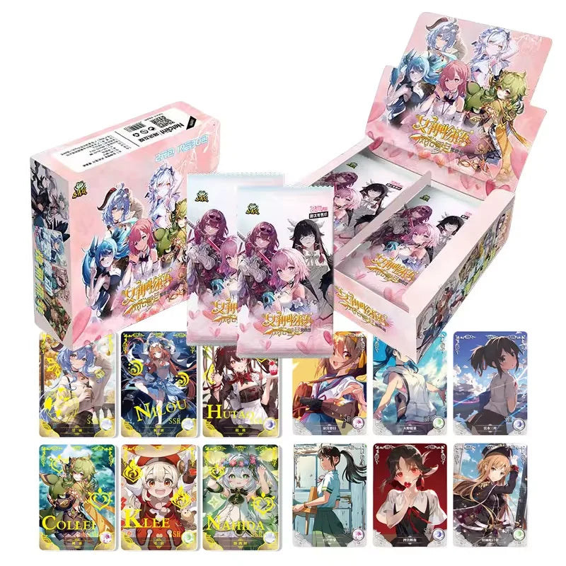 Goddess Story Anime Waifu Trading Cards Box Set–Rare SSR/SR Genshin Impact Character Cards Ideal Gift for Anime Fans & Hobbyists