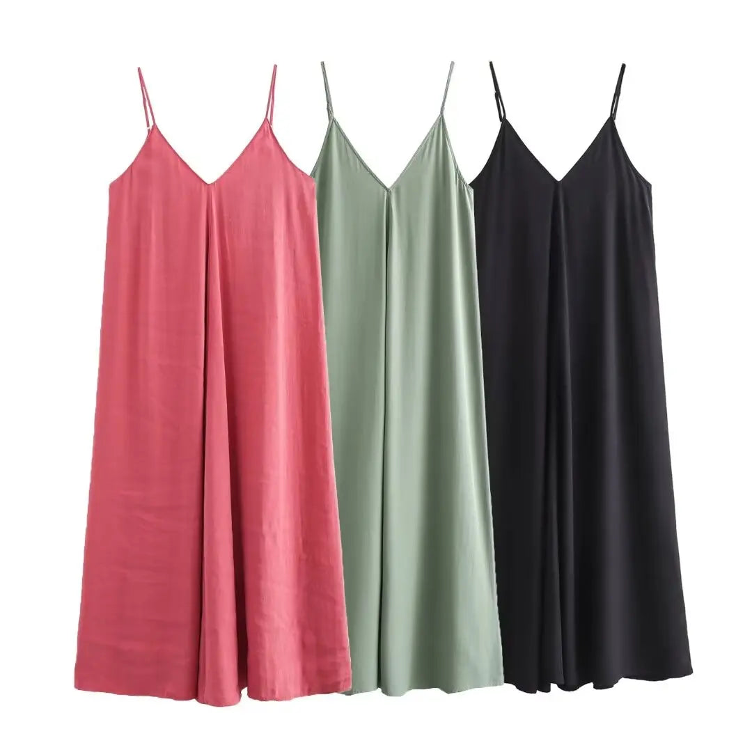 MUJER 2025 Red Slip Maxi Dress Women Sexy Backless Long Dresses for Woman Summer Beach Female Dress Draped Party Dresses Women