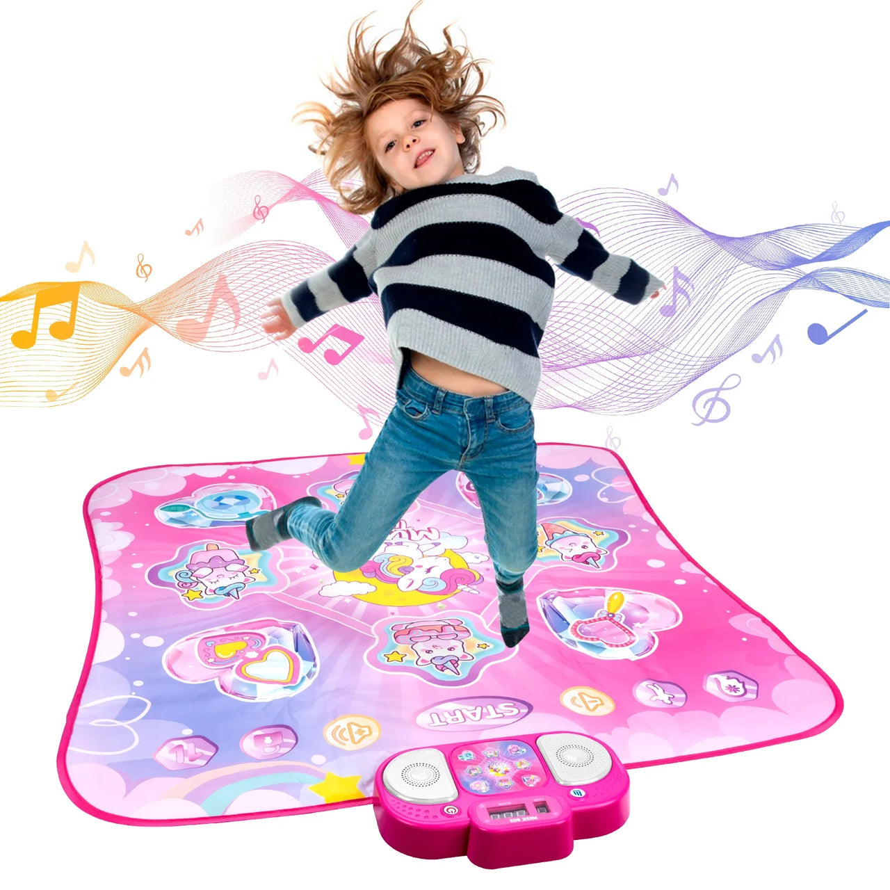Dancing Blanket Kids Electronic Dance Mat Kid Floor Music Blanket Double Players Mode with 9 Levels Educational Toys Kids Gifts
