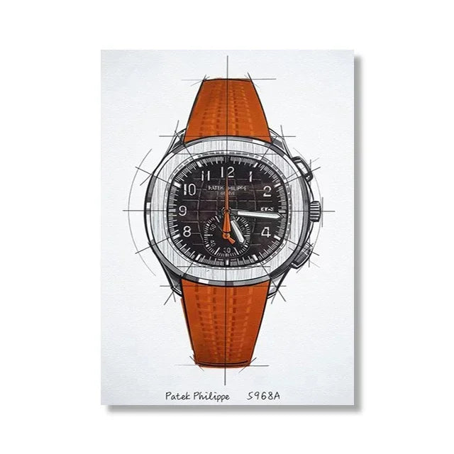 Brand Watch Line Room Living Canvas Painting Wall Art Home Decor