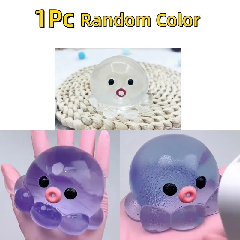 Homemade Bubble Octopus Squeeze Toy for Relax Fun Party & Birthday Gift Slow Rebound TPR Material Interactive Sensory Game Toys