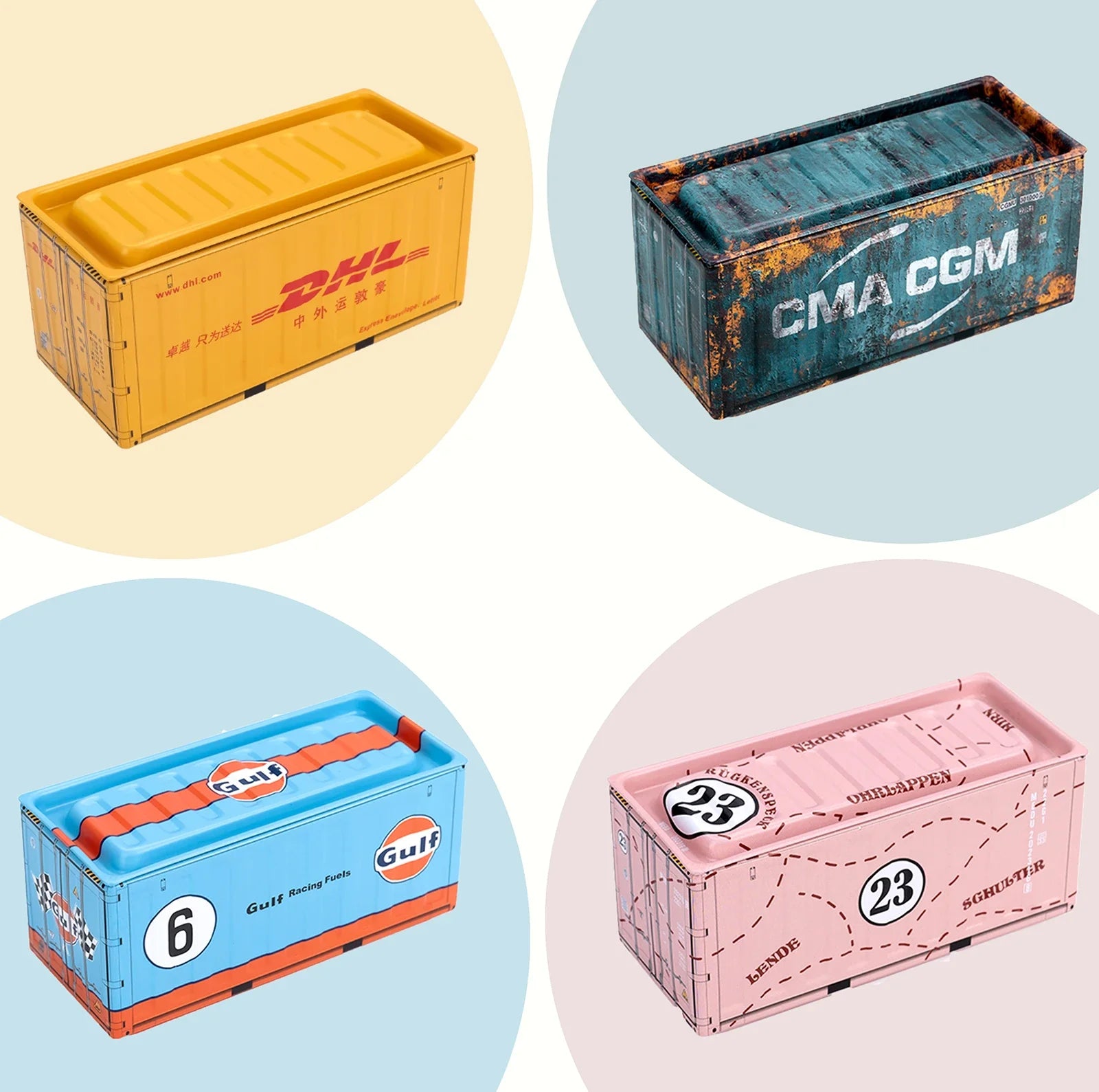 Mini Iron Storage Box Miniature Storage Iron Box Creative Decoration Collect Small Item Desktop Mini Container Model Xmas Gifts