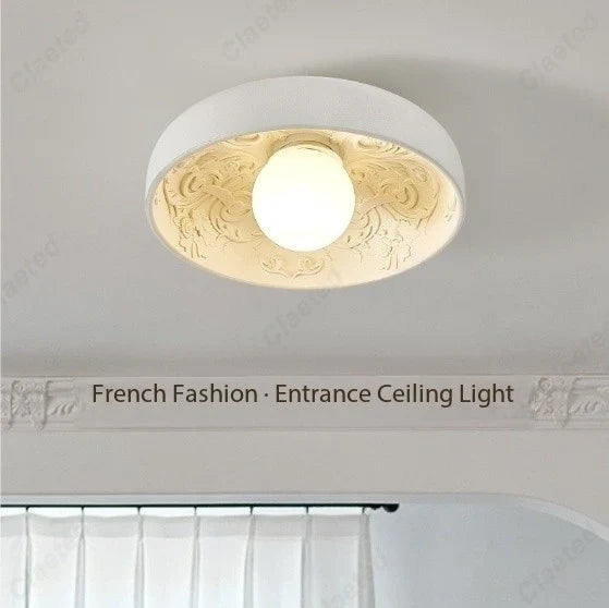 Creative Simple European LED Ceiling Lamp Cream Wind Living Room Dining Room Corridor Porch Decorative Lighting Lamps