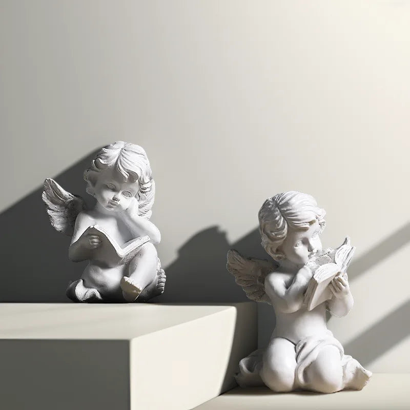 Angel Statue: Hand-cast with durable resin material. We are angel statues, pray for your interior.