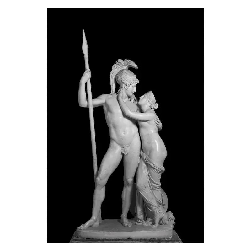Nordic Simple Wall Art Black Ancient Greek Gods Sculpture David Statue Canvas Print Poster Home Living Room Bedroom Decoration