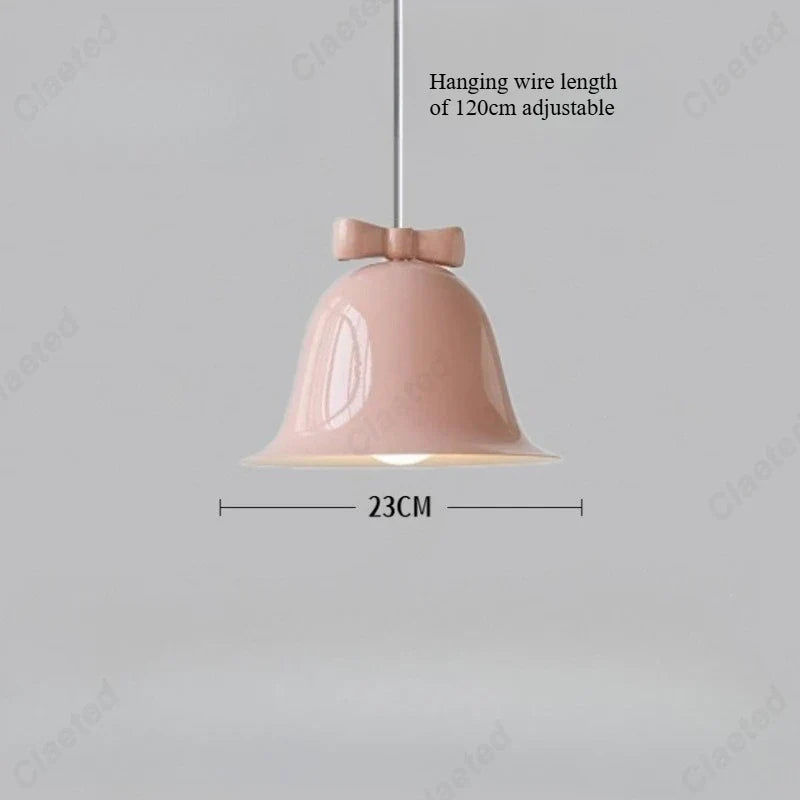 European Modern Simple LED Bell Chandelier Living Room Dining Room Bar Bedroom Bedside Decorative Lighting