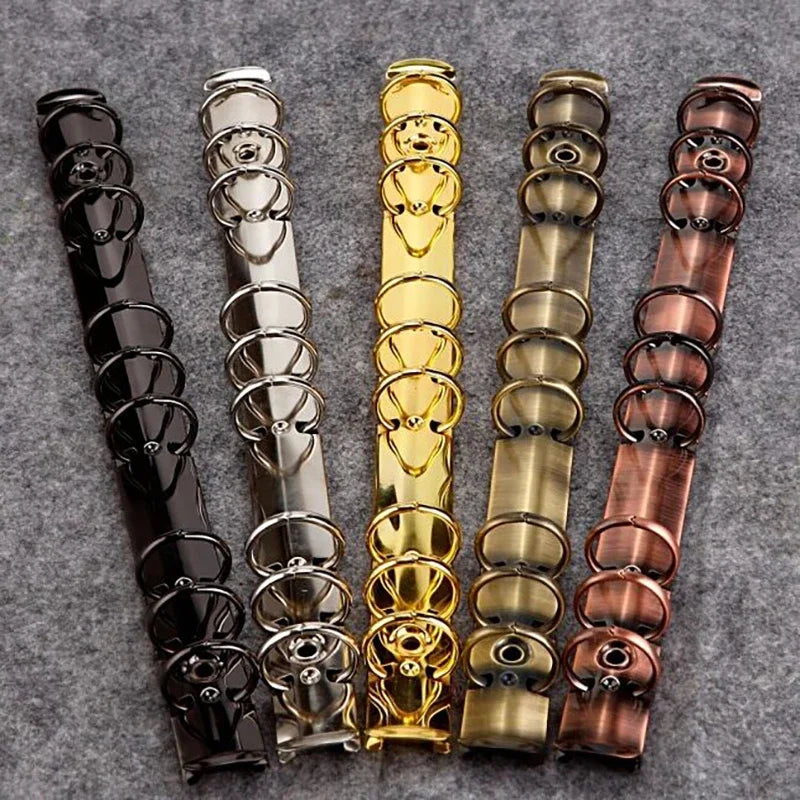 A4 A5 B5 A6 Metal Ring Binder Clips Notebook Loose-leaf Binding Strip Binding Clips Office School Supplies Diameter 2cm
