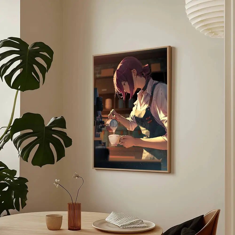 Chainsaw Man The Movie Reze Arc Poster HD Art Sticky Wall Waterproof Home Living Room Bar Decoration