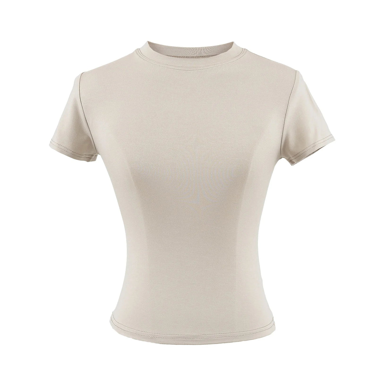2024 New High Quality Casual T shirt Sexy Slim Short Sleeves Fashion Trend Solid Women Clothing y2k Tops