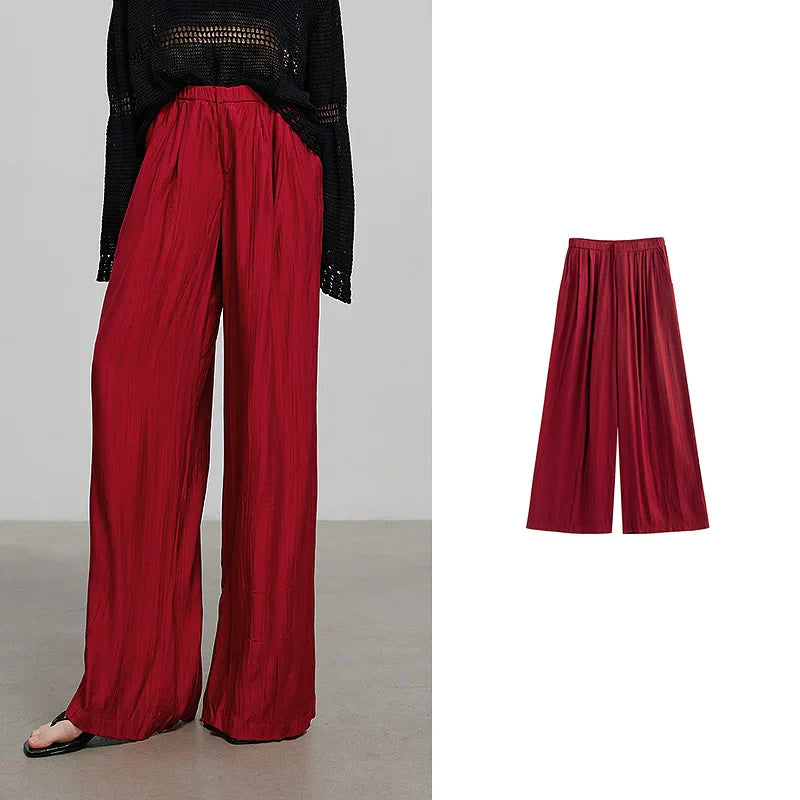 TOYOUTH Women Casual Pants 2025 Summer New Long Pants 8527002