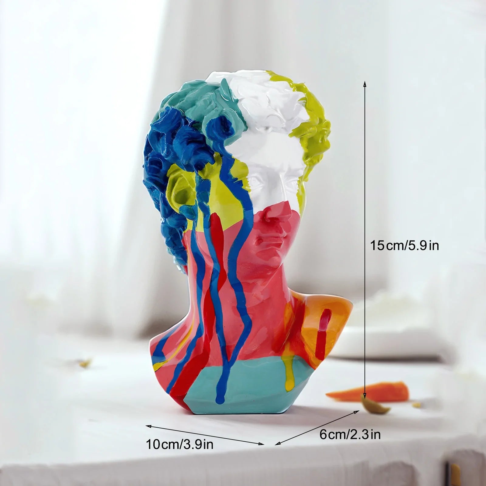 David Head Resin Statues Living Room, Table, Office Decoration European Home Decoration Statues Home Decor Art Bust Sculpture
