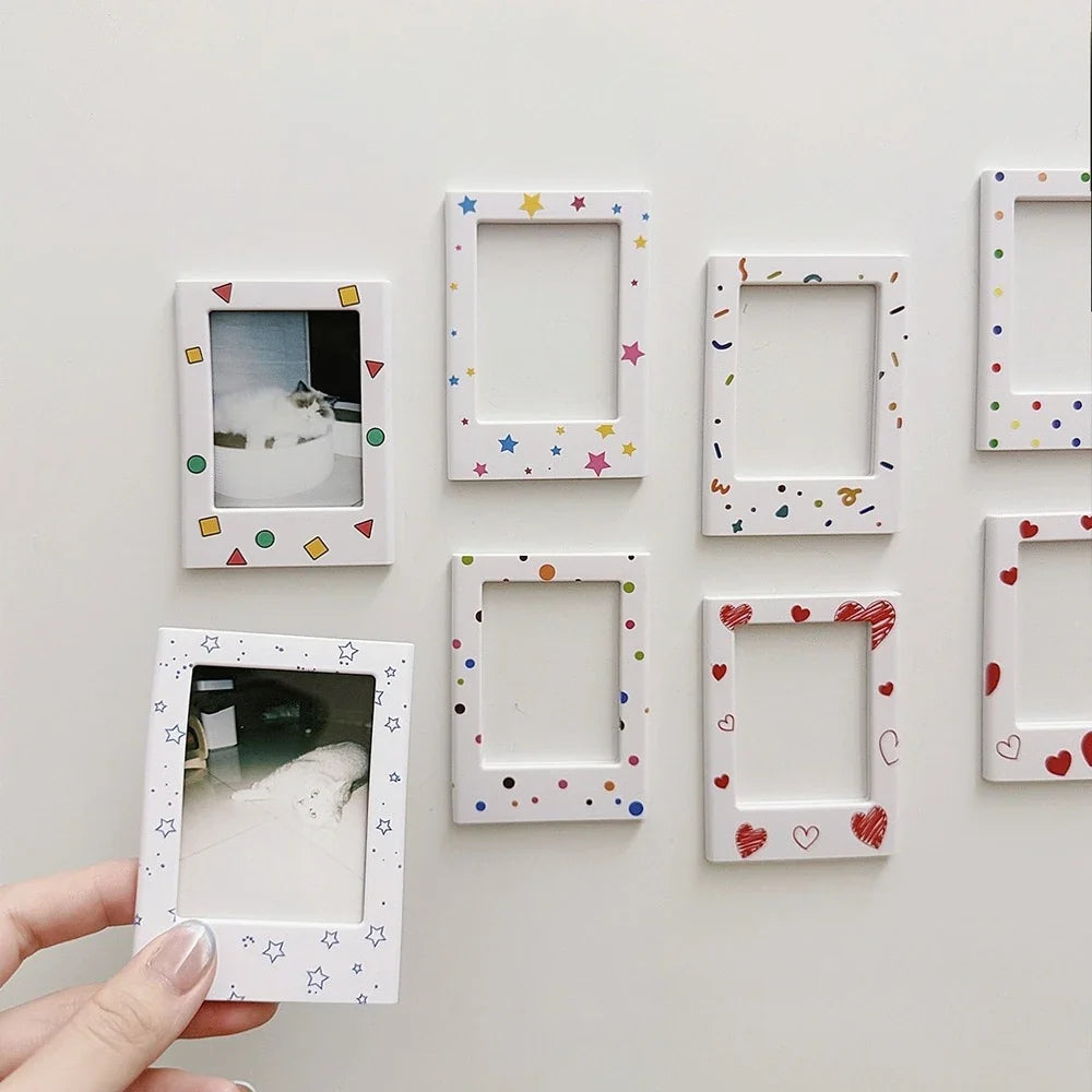 New Magnetic Picture Frames for Refrigerator 3 Inch Fridge Color Photo Frame Magnets Album Valentine's Day Gift Anniversary
