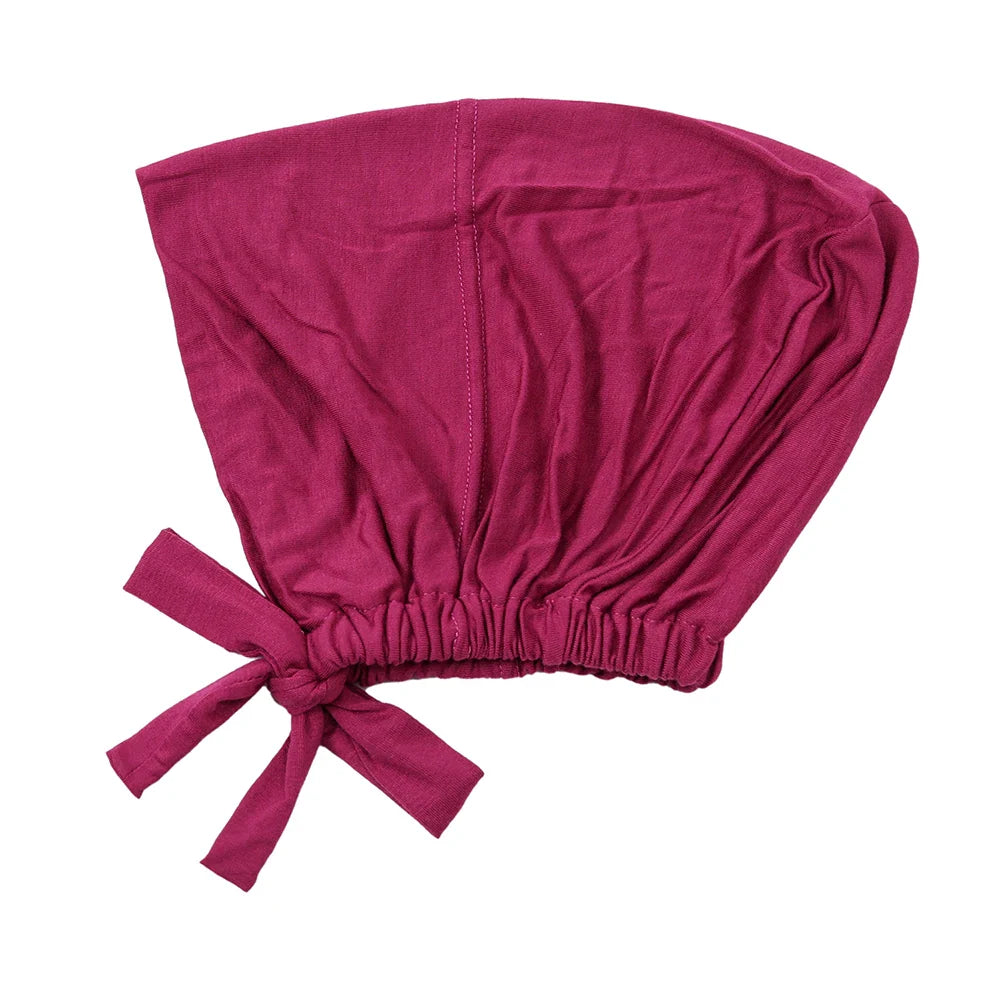 Adjustable Inner Caps Solid Color Elastic Cap Modal Hijab Muslim Bonnet Underscarf Women Fashion Accessories