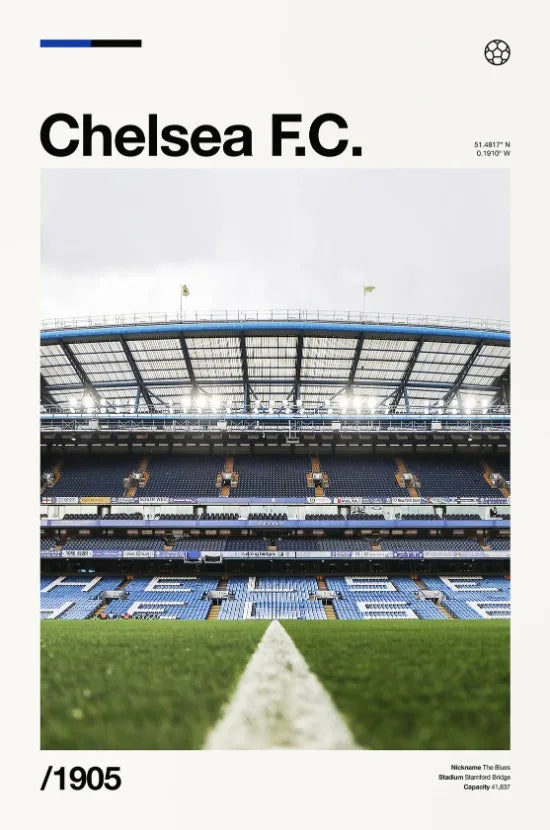 Famous Stadium Football Poster Football Fans Wall Art Decor Canvas Painting Stadium Minimalist Prints Aesthetic Wall Decoration