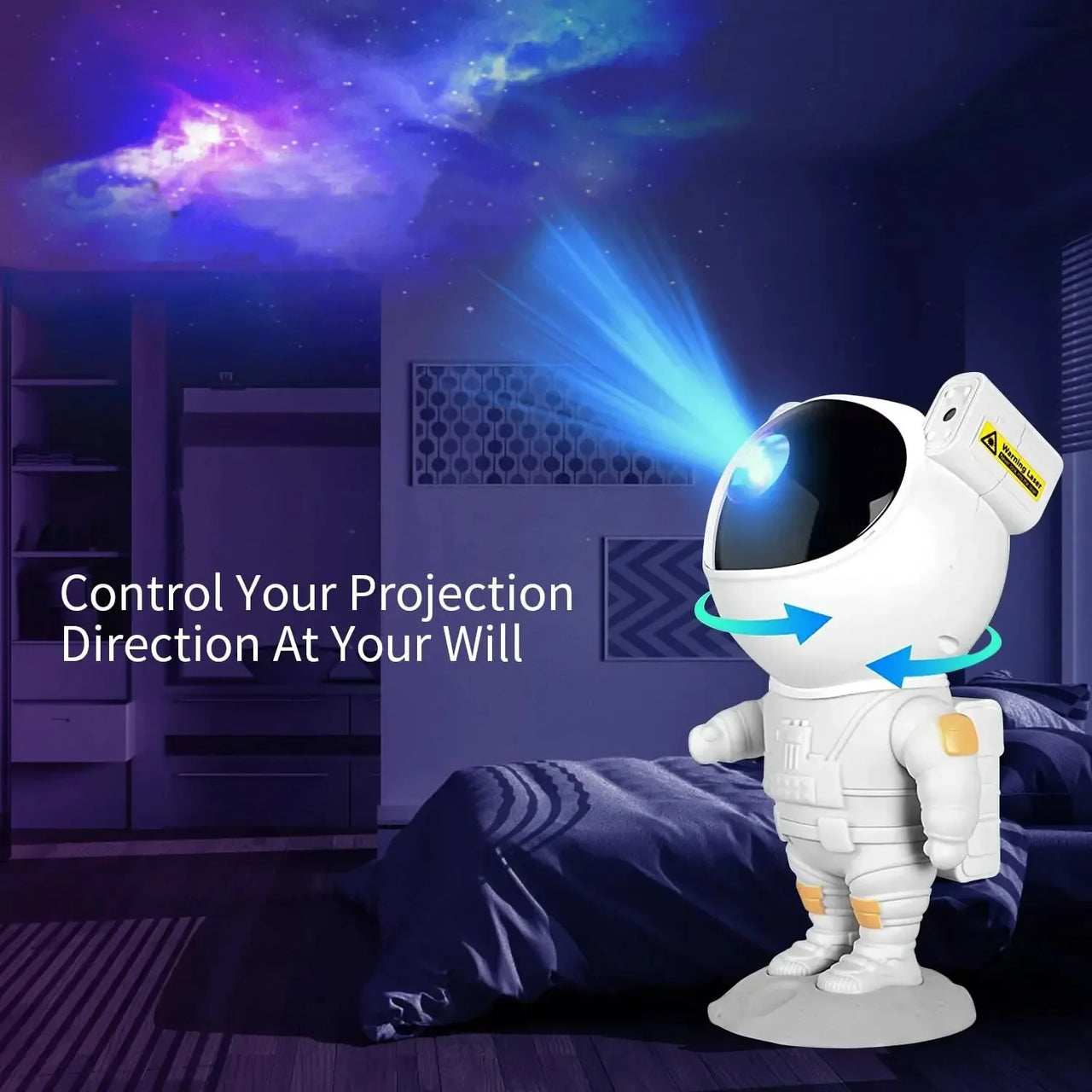 Star Projector Galaxy Night Light Astronaut Starry Nebula Ceiling LED Lamp Gift for Kids Adults for Bedroom Birthdays Christmas