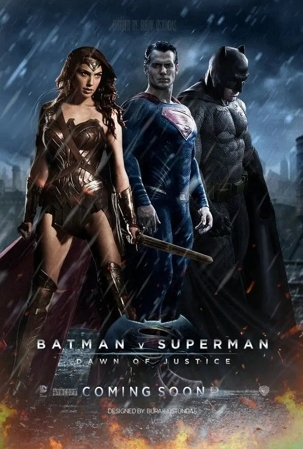 Superman And Batman Superhero Justice League DC Movie Prints Poster Canvas Painting Modern Wall Art For Living Room Home Decor
