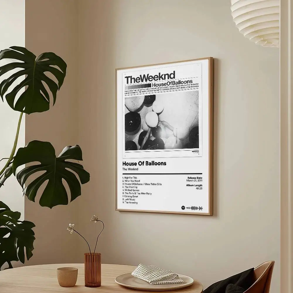 Singer Hurry Up Tomorrow T-The W-WeekndS Poster Sticky Wall Art Printing Waterproof Home Living Bed Room Bar Aesthetic Decor