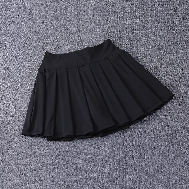 Women's Quick Dry Pleated Tennis Skirts Mid Waisted Cute Athletic Workout Running Sports Golf Skorts