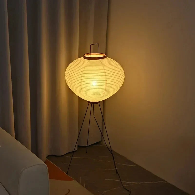 Creative Atmosphere LED Rice Paper Floor Lamp E27 Home Living Room Bedroom Dining Room Decoration Lighting Fixtures