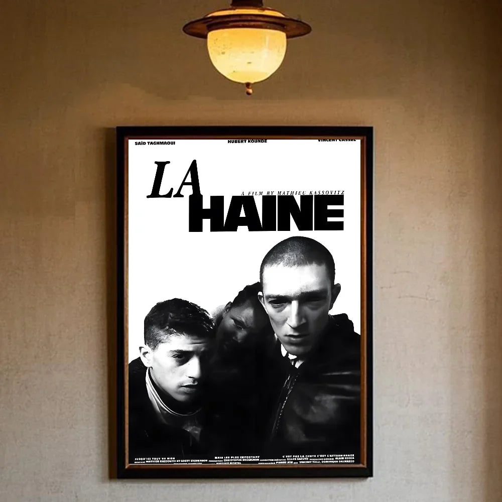La Haine 1995 Movies Poster HD canvas painting home living room bedroom bar aesthetic decoration
