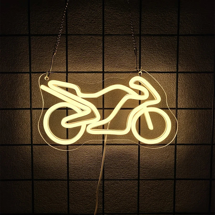 Car Series Neon Signs, Motorcycle And Car Luminous Icons, Usb Powered, Used For Room, Bar, Club, Game Room, Man Cave Decor.