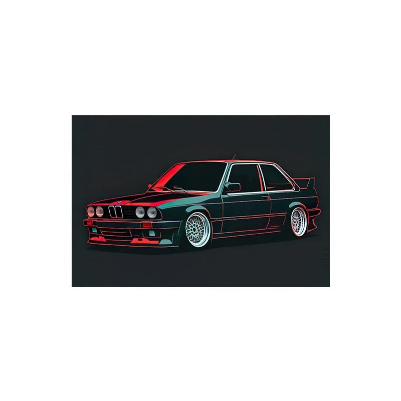 Luxury Racing Car Graffiti E30 Sports Car, Wall Art, HD Canvas Printing Poster, Home, Living Room, Room Decor Supplies