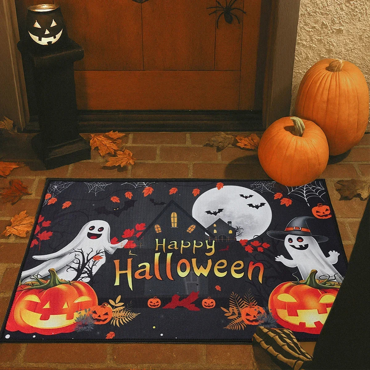 VIKAMA Halloween Doormat Durable And Easy To Clean Halloween Home Decor, Suitable For Bedrooms, Kitchens, Entrances, Etc.