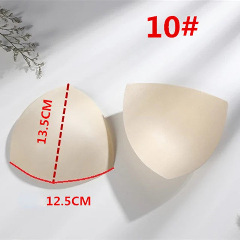 2pcs 1pair Women Intimates Accessories Sponge Swimsuit Breast Push Up Bra Padding Chest Enhancers Bra Foam Insert Chest Cup