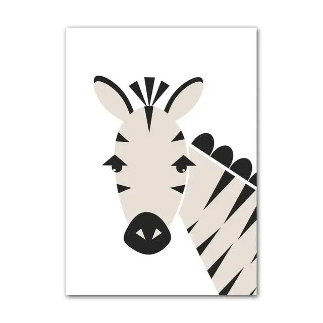 HAKUNA MATATA Art Poster Baby Nursery Canvas Print Lion Animal Painting Tiger Posters Nordic Wall Pictures Kids Room Decoration