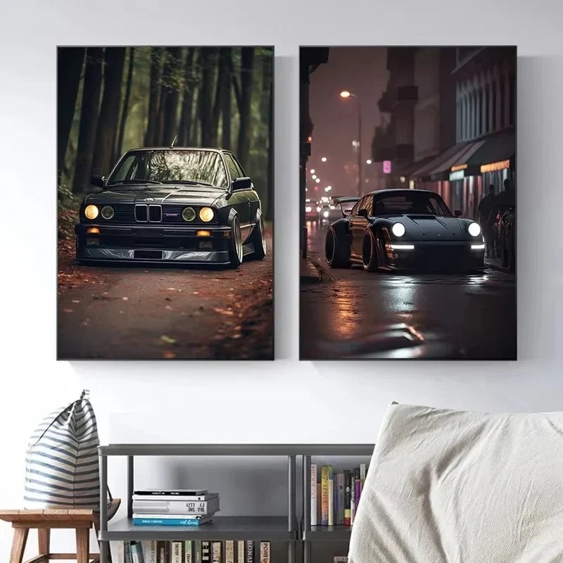 Modern Painting Cars E30 M3 Poster and Prints Canvas Wall Art Pictures for Home Decoration Living Room