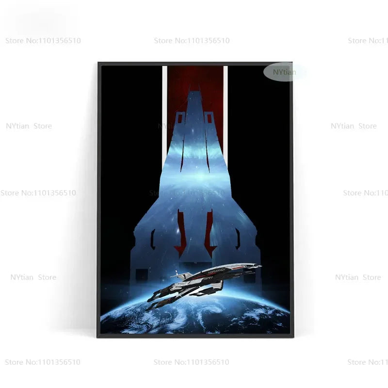 NT1464 Mass Effect Poster Minimalist Classic Game Gift Posters And Prints Wall Art Picture Canvas Painting For Home Room Decor